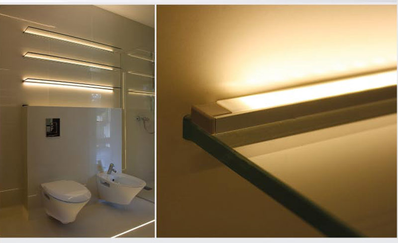 TAMI LED Strip Channel - Surface / Flush Mount - 12mm - 1m - Frosted Lens